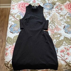 Macy's Elegant Black Cutout Mini Dress